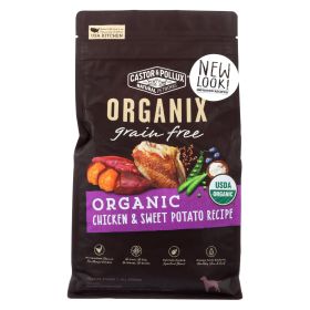 Castor And Pollux - Organix Grain Free Dry Dog Food - Chicken And Sweet Potato - Case Of 5 - 4 Lb. Castor And Pollux - Organix Grain Free Dry Dog Food - Chicken And Sweet Potato - Case Of 5 - 4 Lb.