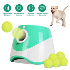 Automatic Dog Ball Launcher Included 6 Tennis Balls Dog With 3 Adjustable Launch Distance Interactive Ball Thrower Fetch Machine For Small Medium Dogs Automatic Dog Ball Launcher Included 6 Tennis Balls Dog With 3 Adjustable Launch Distance Interactive Ball Thrower Fetch Machine For Small Medium Dogs